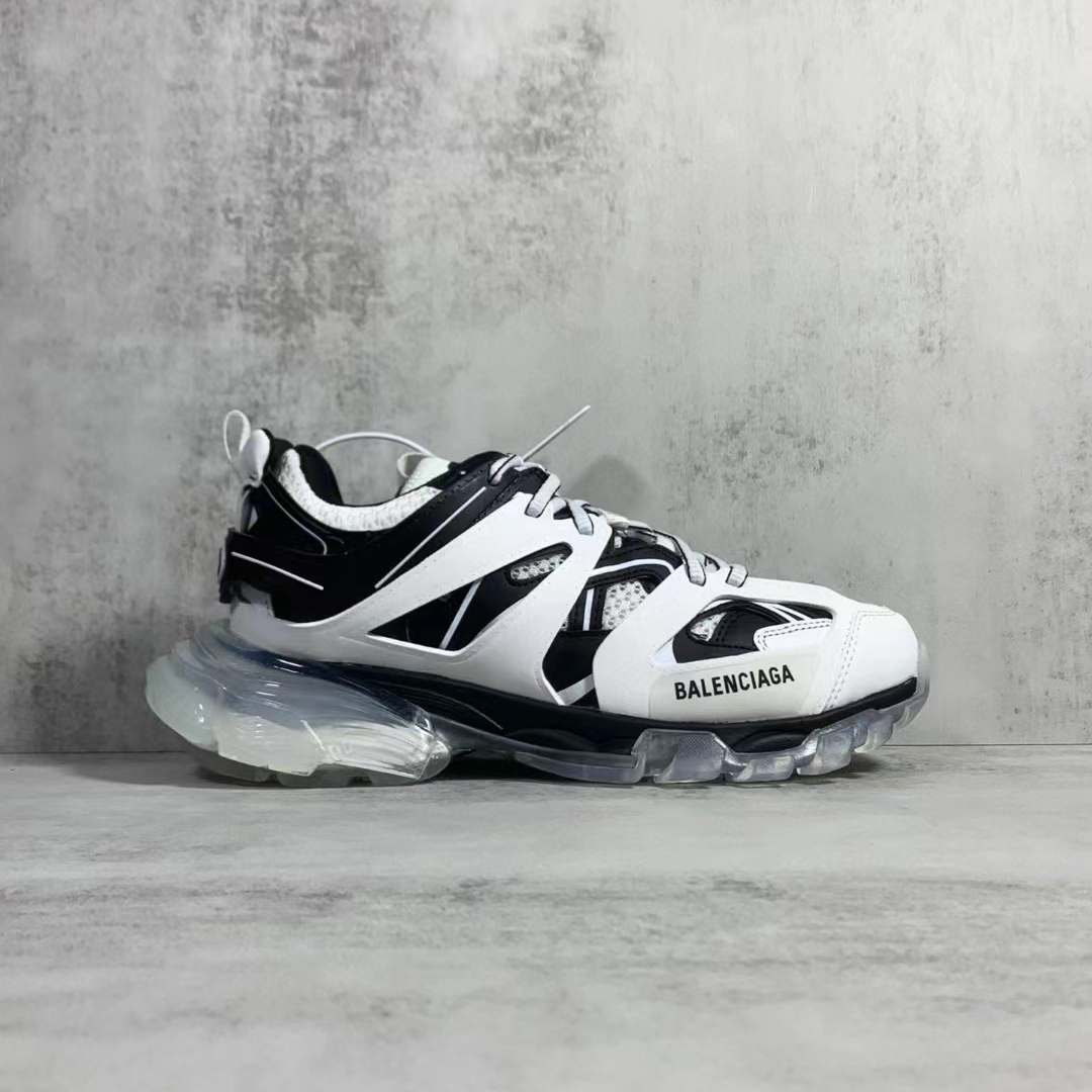 Balenciaga Track  Sneaker  Clear Sole In White - DopestKickz