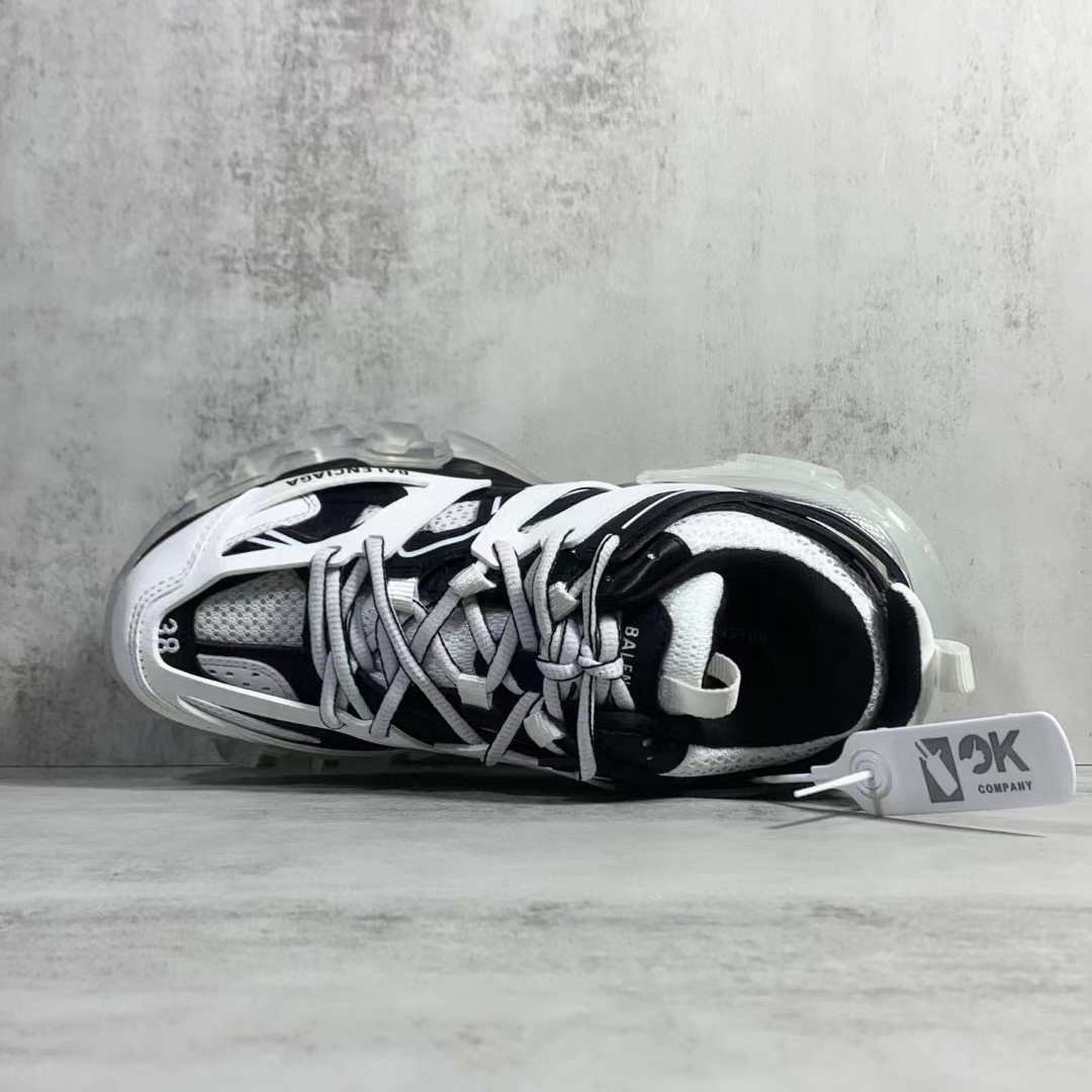 Balenciaga Track  Sneaker  Clear Sole In White - DopestKickz