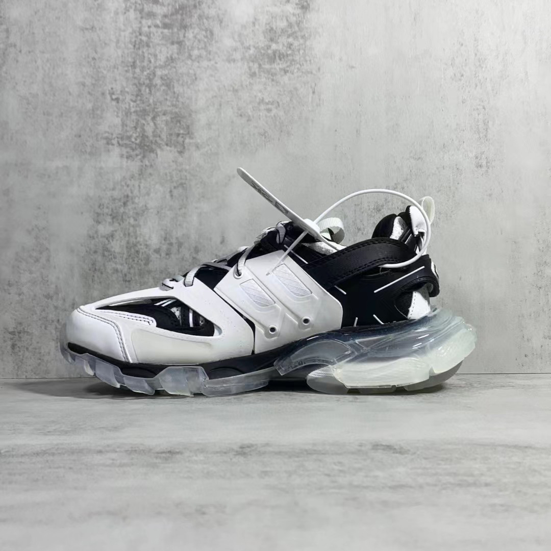 Balenciaga Track  Sneaker  Clear Sole In White - DopestKickz