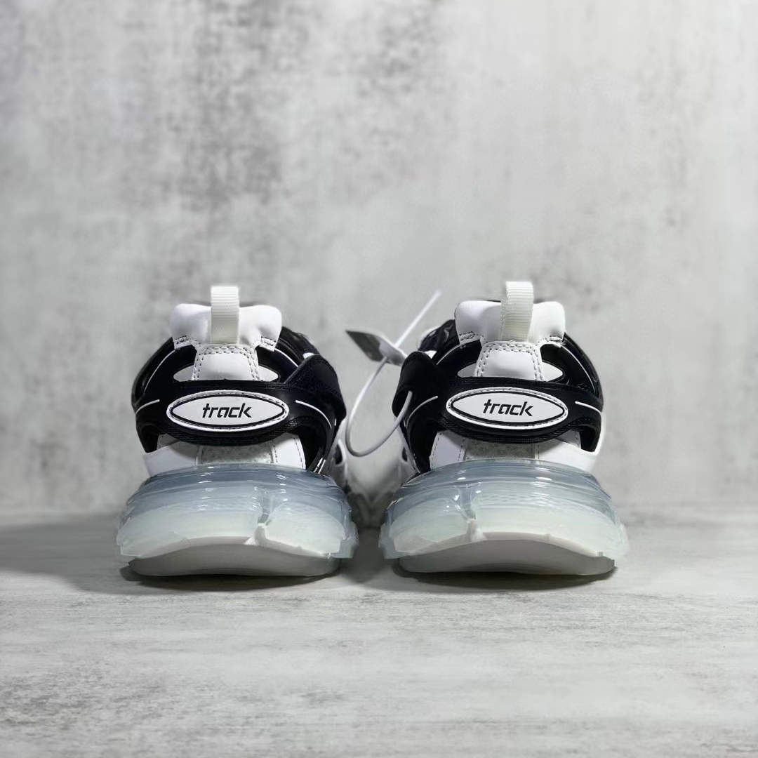 Balenciaga Track  Sneaker  Clear Sole In White - DopestKickz
