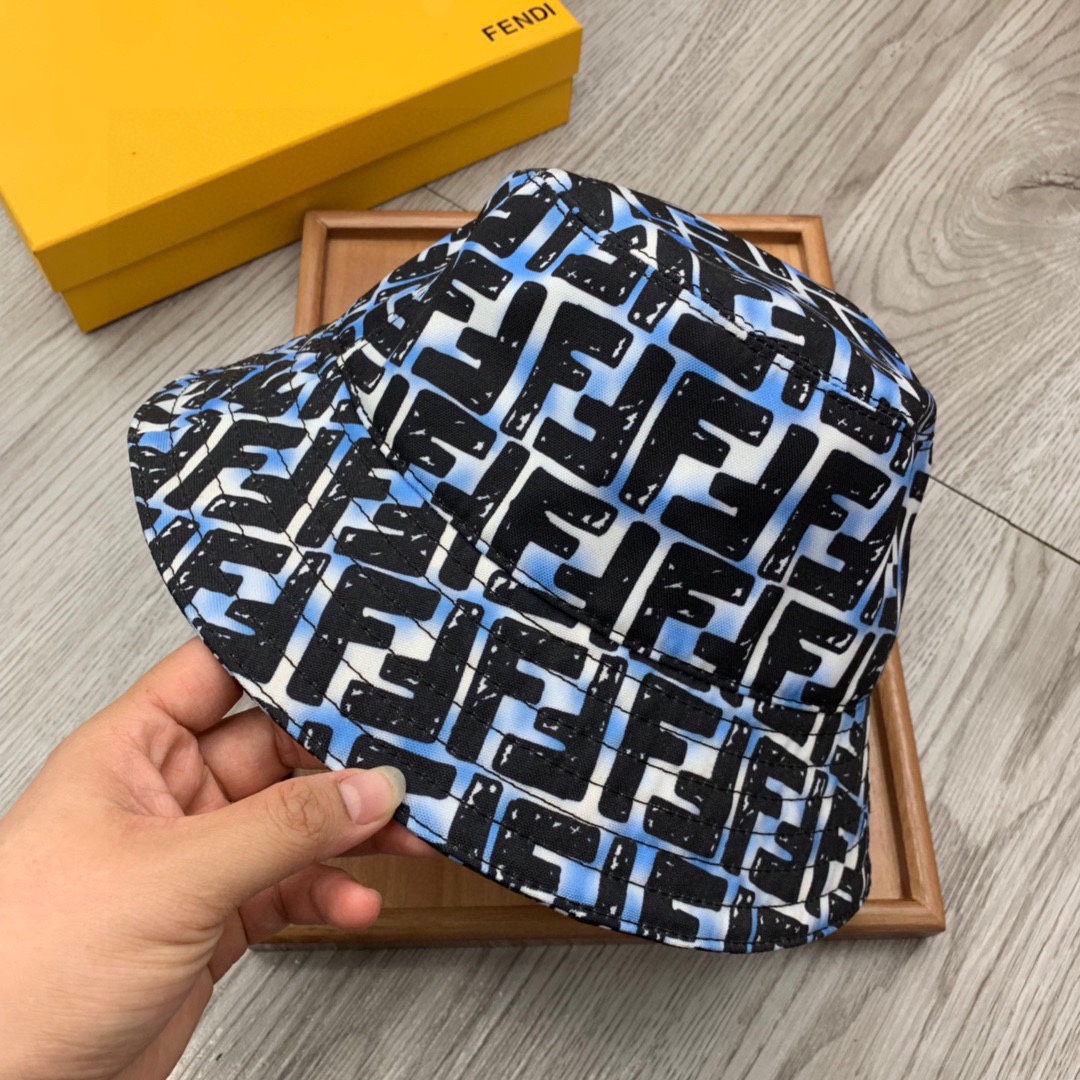 Fendi Multicolor Canvas Bucket Hat - DopestKickz