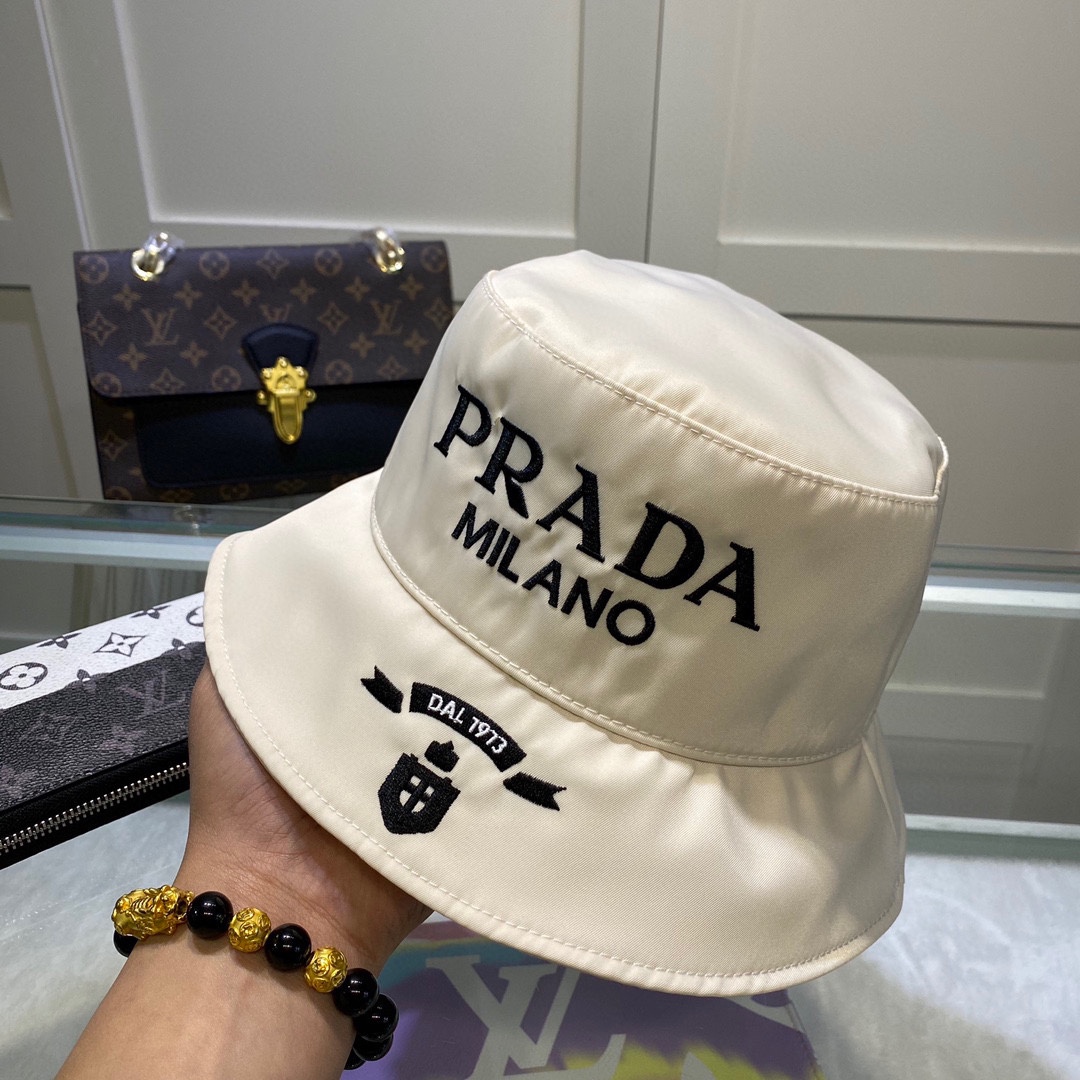Prada Canvas Bucket Hat - DopestKickz