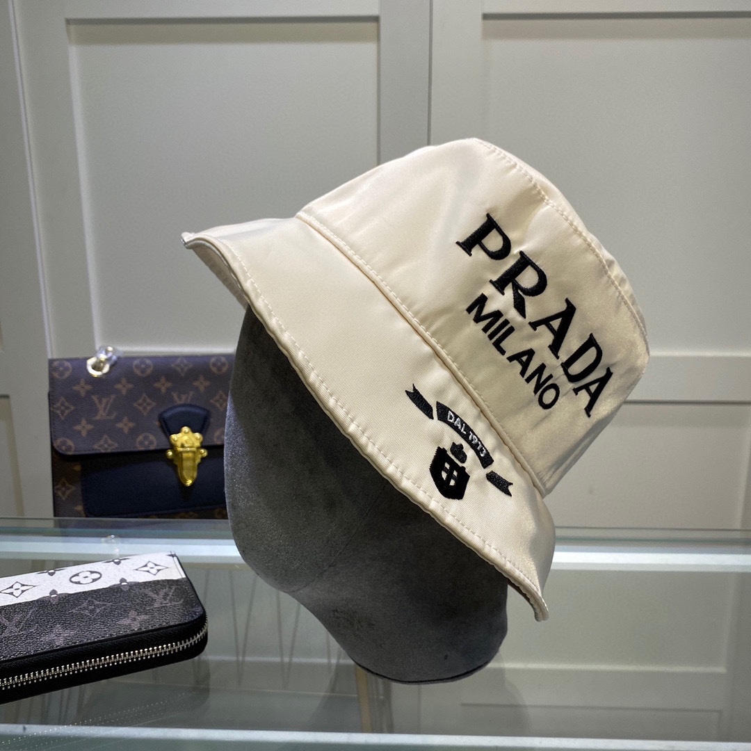Prada Canvas Bucket Hat - DopestKickz