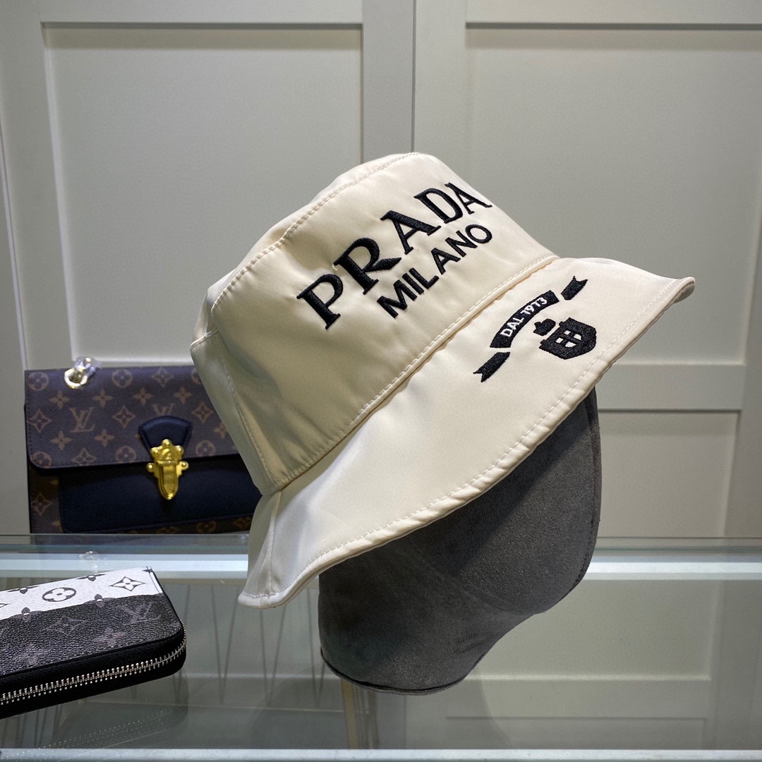 Prada Canvas Bucket Hat - DopestKickz