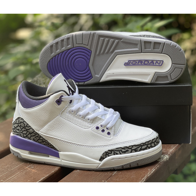 Air Jordan 3 Retro Dark Iris 2022 Sneaker   CT8532-105 - DopestKickz
