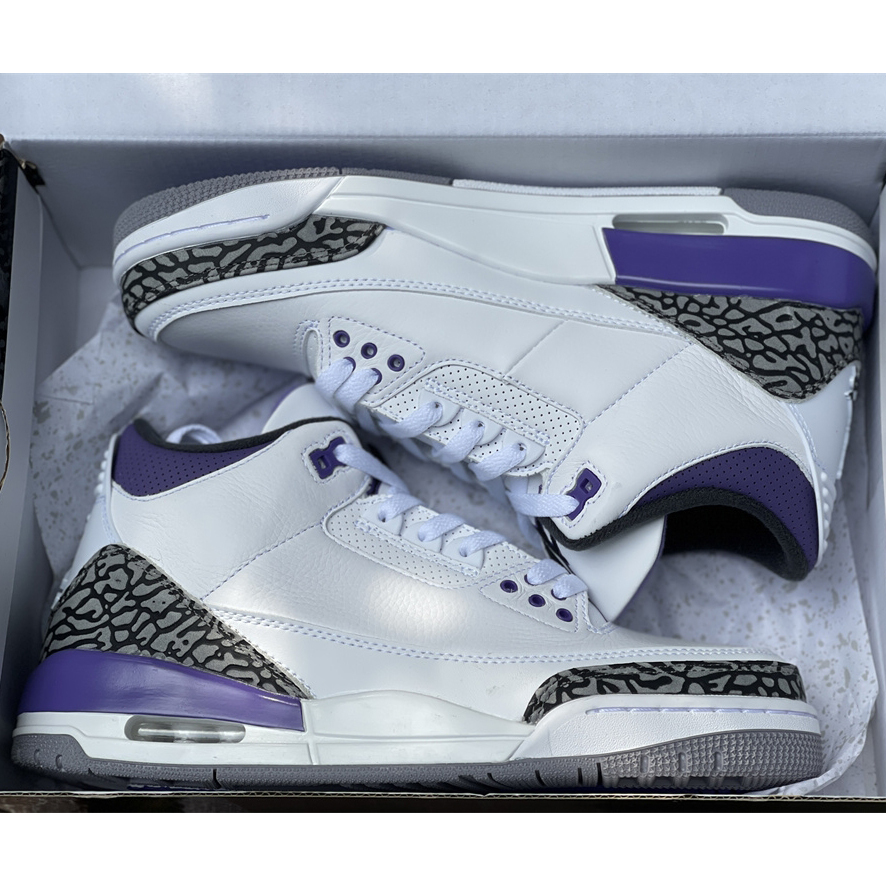 Air Jordan 3 Retro Dark Iris 2022 Sneaker   CT8532-105 - DopestKickz