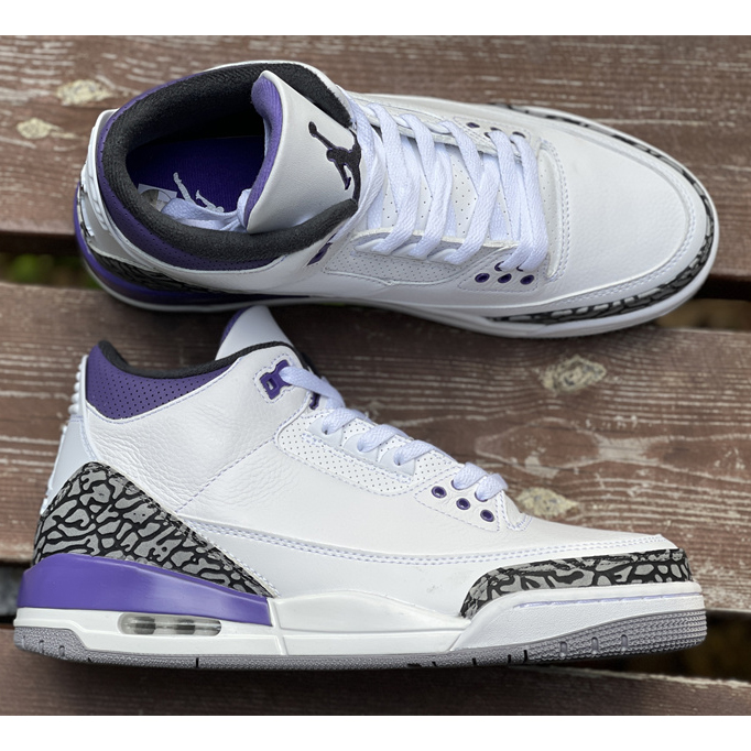 Air Jordan 3 Retro Dark Iris 2022 Sneaker   CT8532-105 - DopestKickz