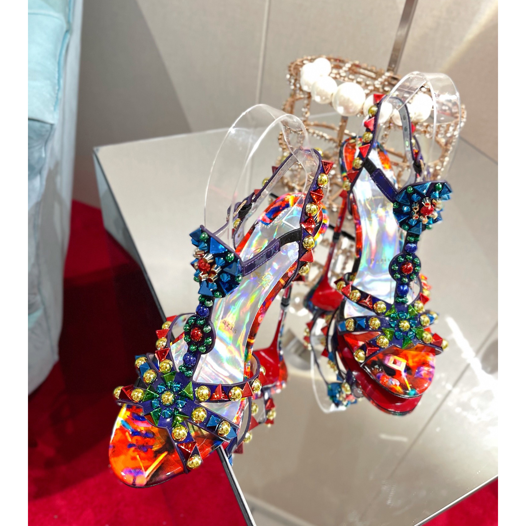 Christian Louboutin Multicolor Sandal（10cm Heel Height） - DopestKickz