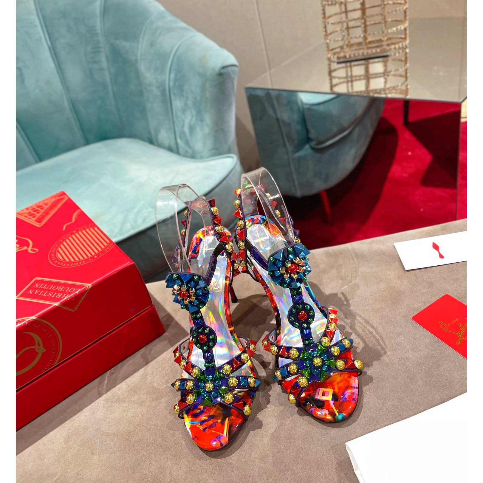 Christian Louboutin Multicolor Sandal（10cm Heel Height） - DopestKickz