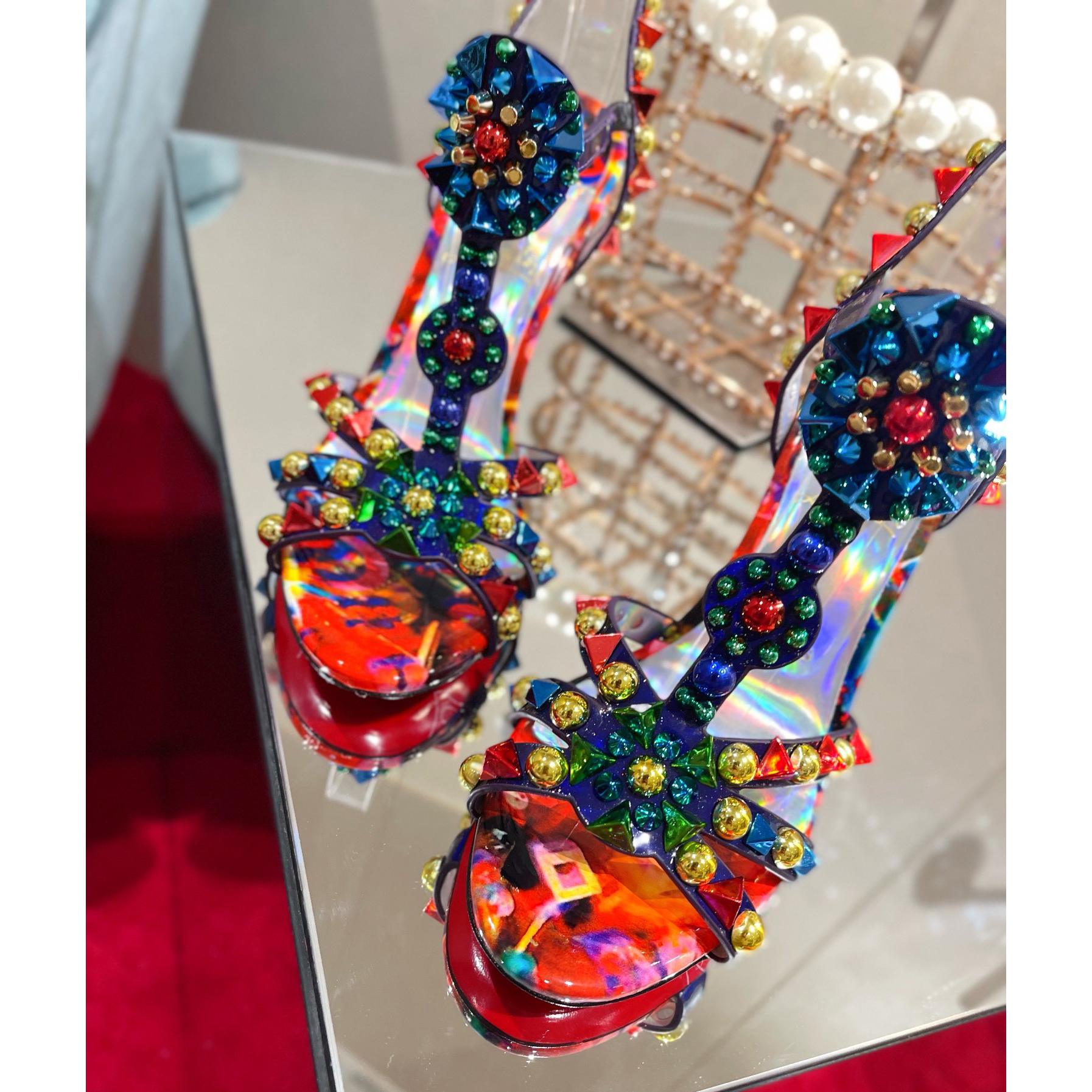 Christian Louboutin Multicolor Sandal（10cm Heel Height） - DopestKickz