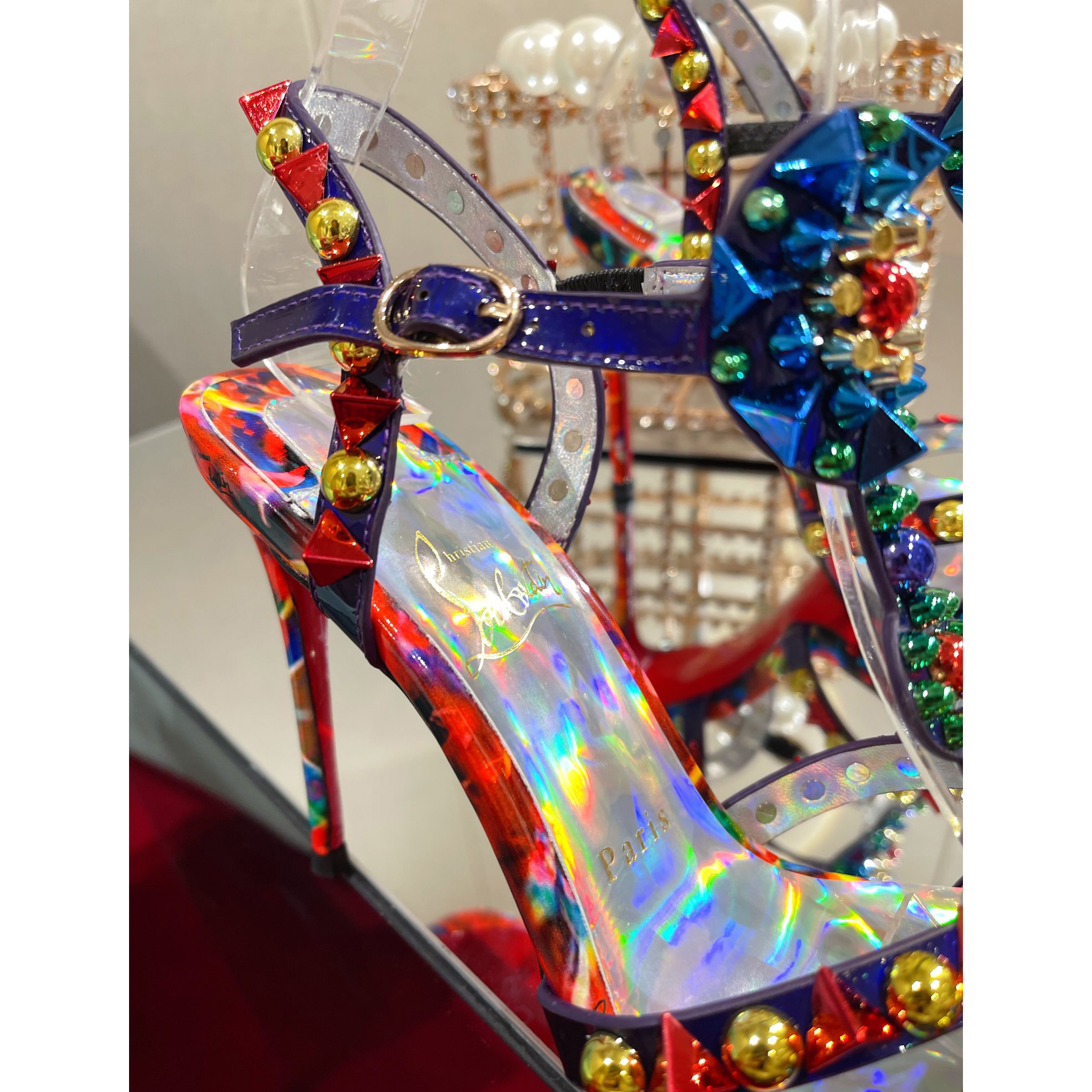 Christian Louboutin Multicolor Sandal（10cm Heel Height） - DopestKickz