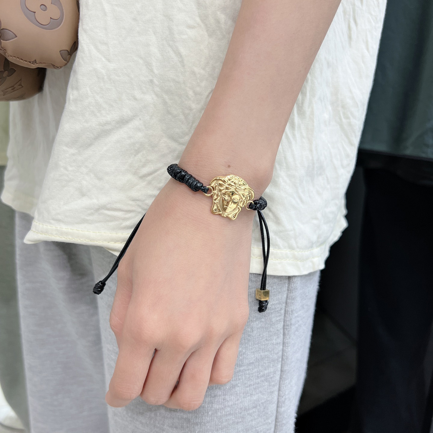 Versace Medusa Woven Bracelet - DopestKickz