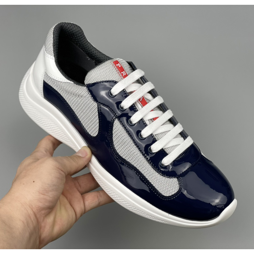 Prada Male America's Cup Sneaker In Blue(upon uk size) - DopestKickz