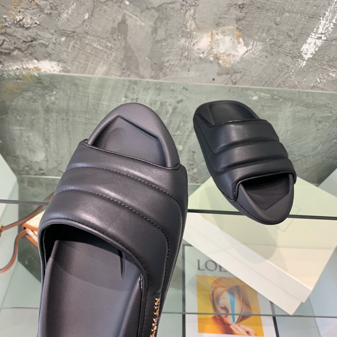 Balmain B-It-Puffy Slides - DopestKickz