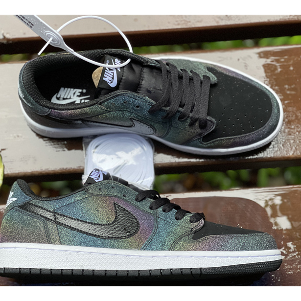 Travis Scott x Fragment x Air Jordan 1 Low'Military Blue'Sneaker   DM7866-199 - DopestKickz