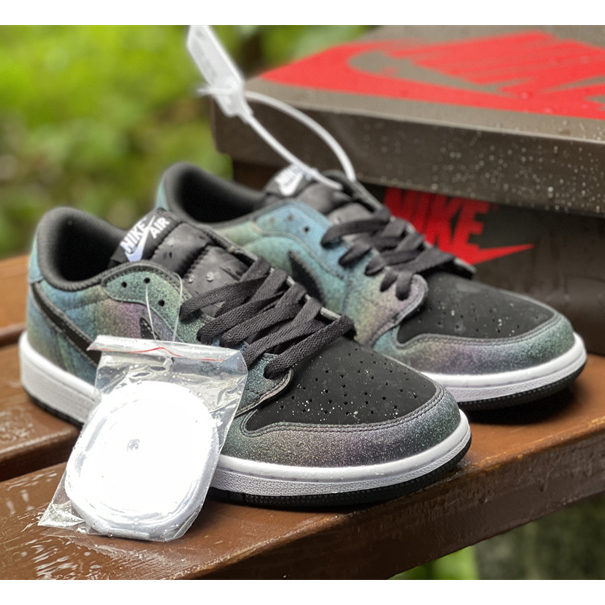 Travis Scott x Fragment x Air Jordan 1 Low'Military Blue'Sneaker   DM7866-199 - DopestKickz