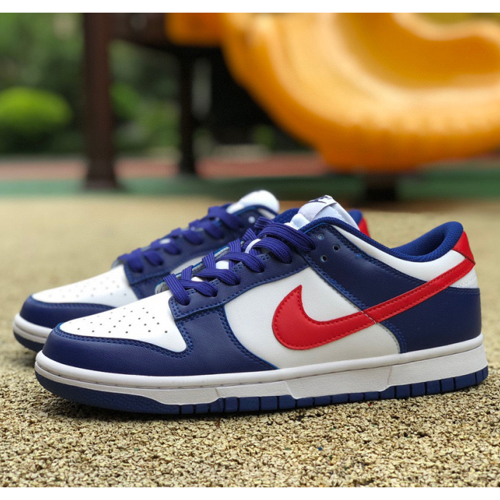 Nike Wmns Dunk Low GS"White and University Red" Sneaker    DD1503-119 - DopestKickz