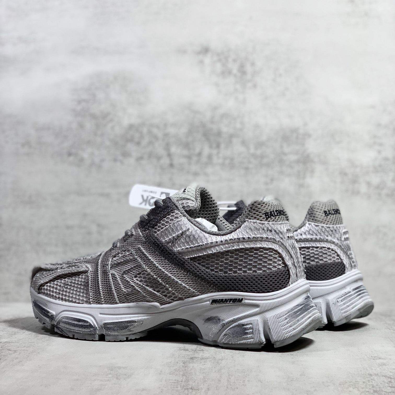 Balenciaga Men's Phantom Sneaker Washed In Grey - DopestKickz