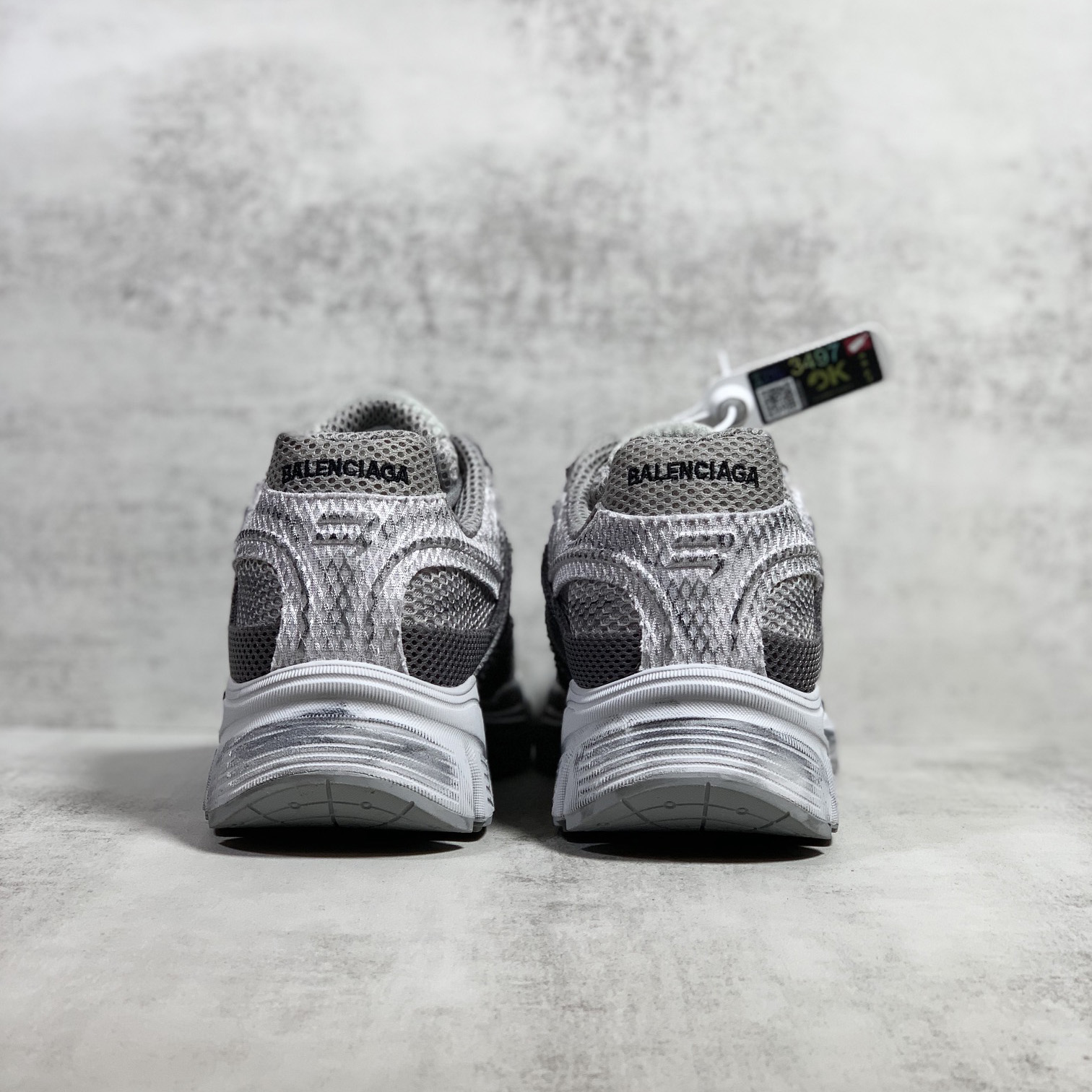 Balenciaga Men's Phantom Sneaker Washed In Grey - DopestKickz