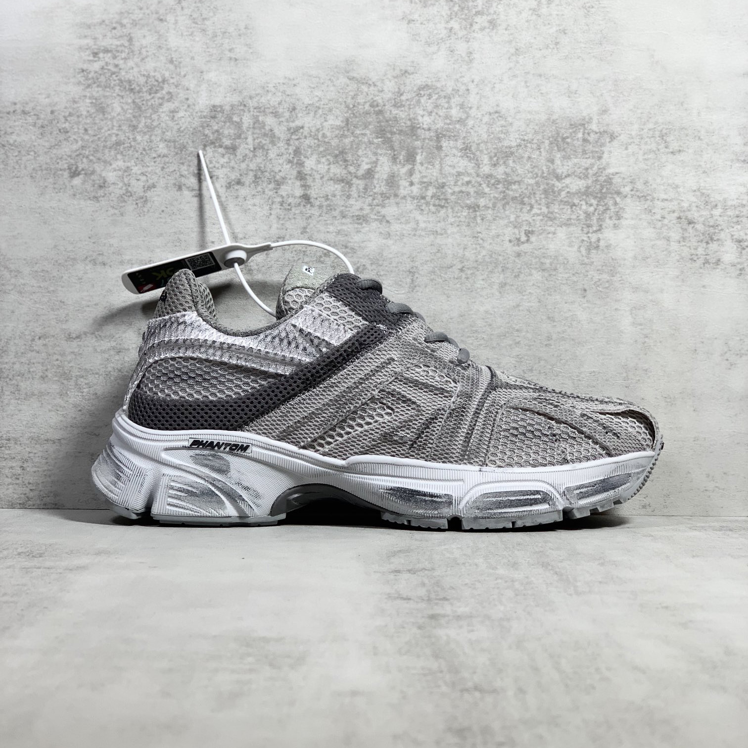 Balenciaga Men's Phantom Sneaker Washed In Grey - DopestKickz