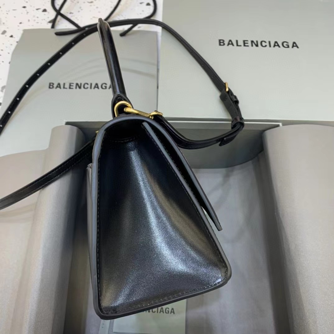 Balenciaga Logo Print Leather Handbag(23-14-10cm) - DopestKickz