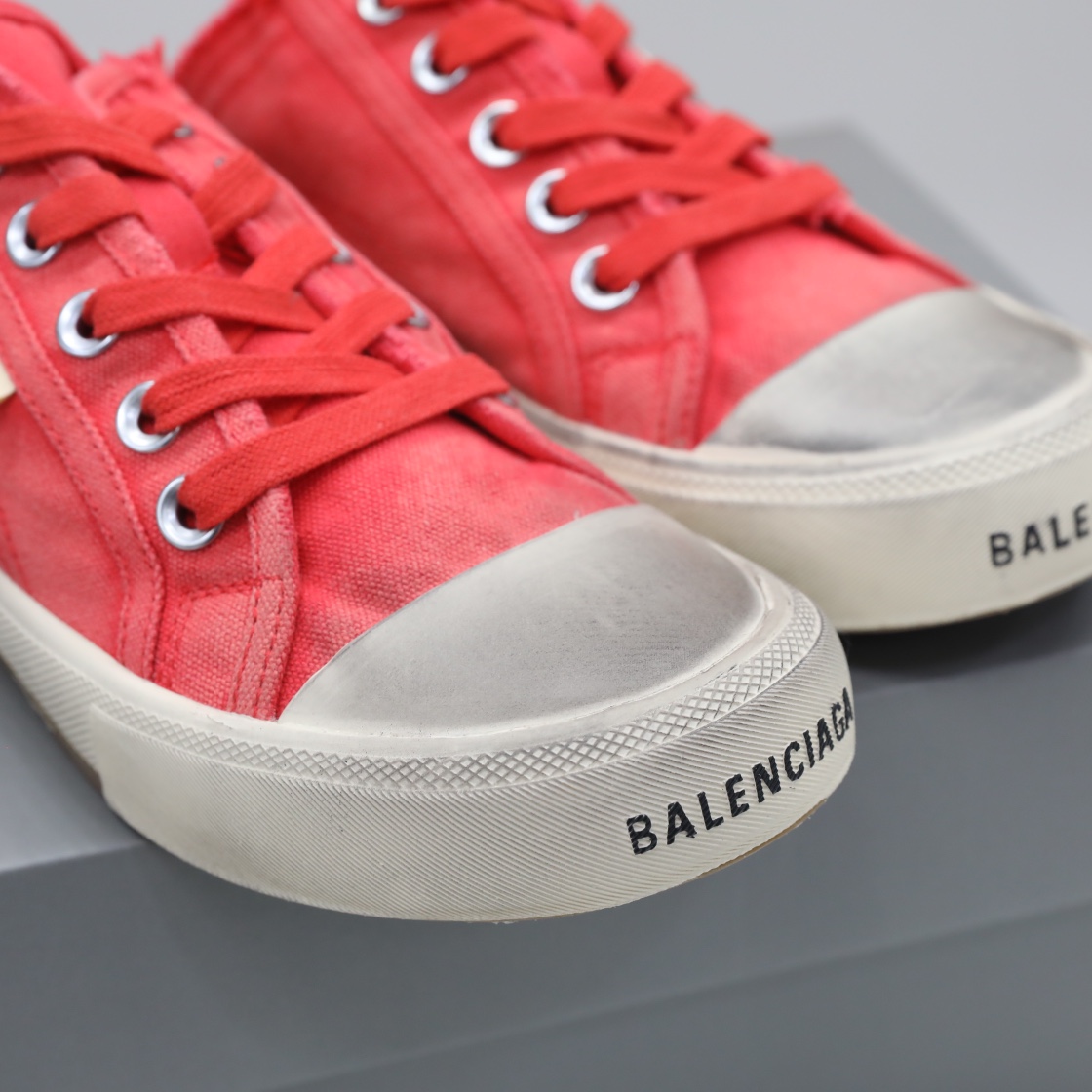 Balenciaga Men's Paris Sneaker Mule In Red - DopestKickz