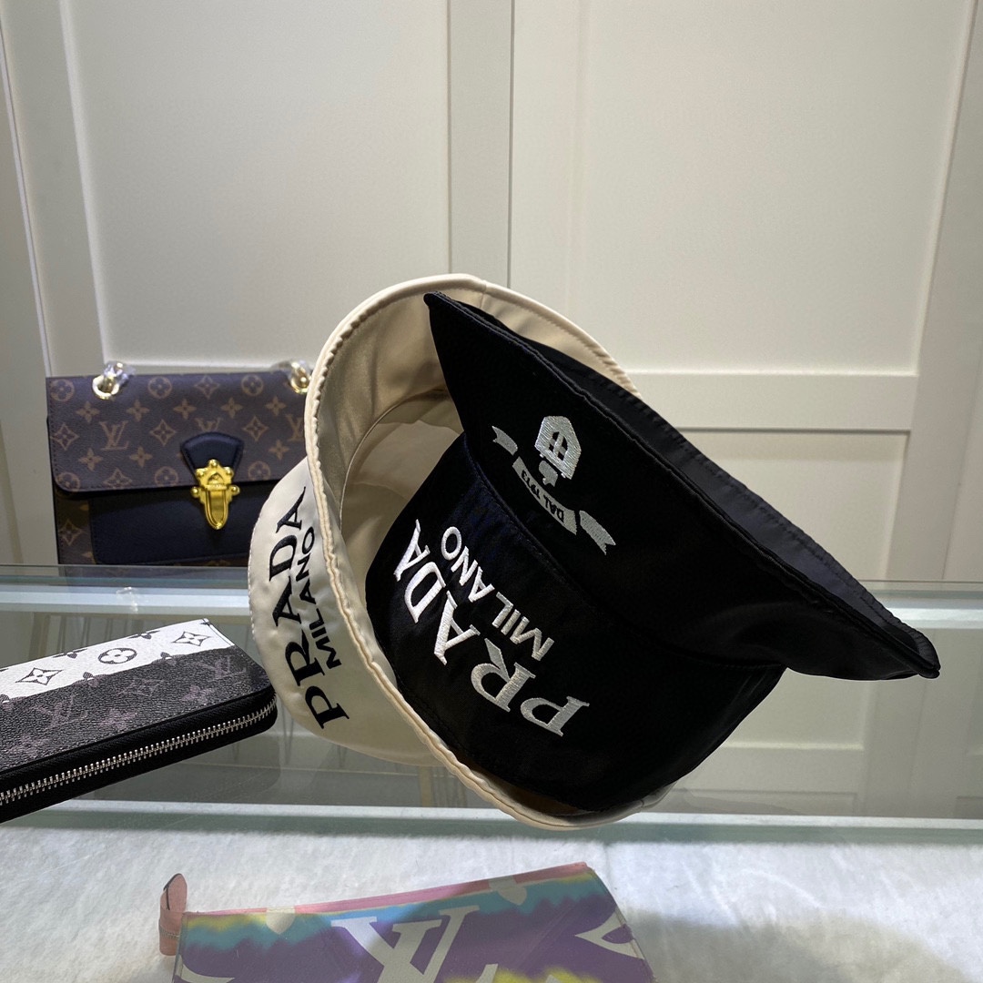 Prada Canvas Bucket Hat - DopestKickz