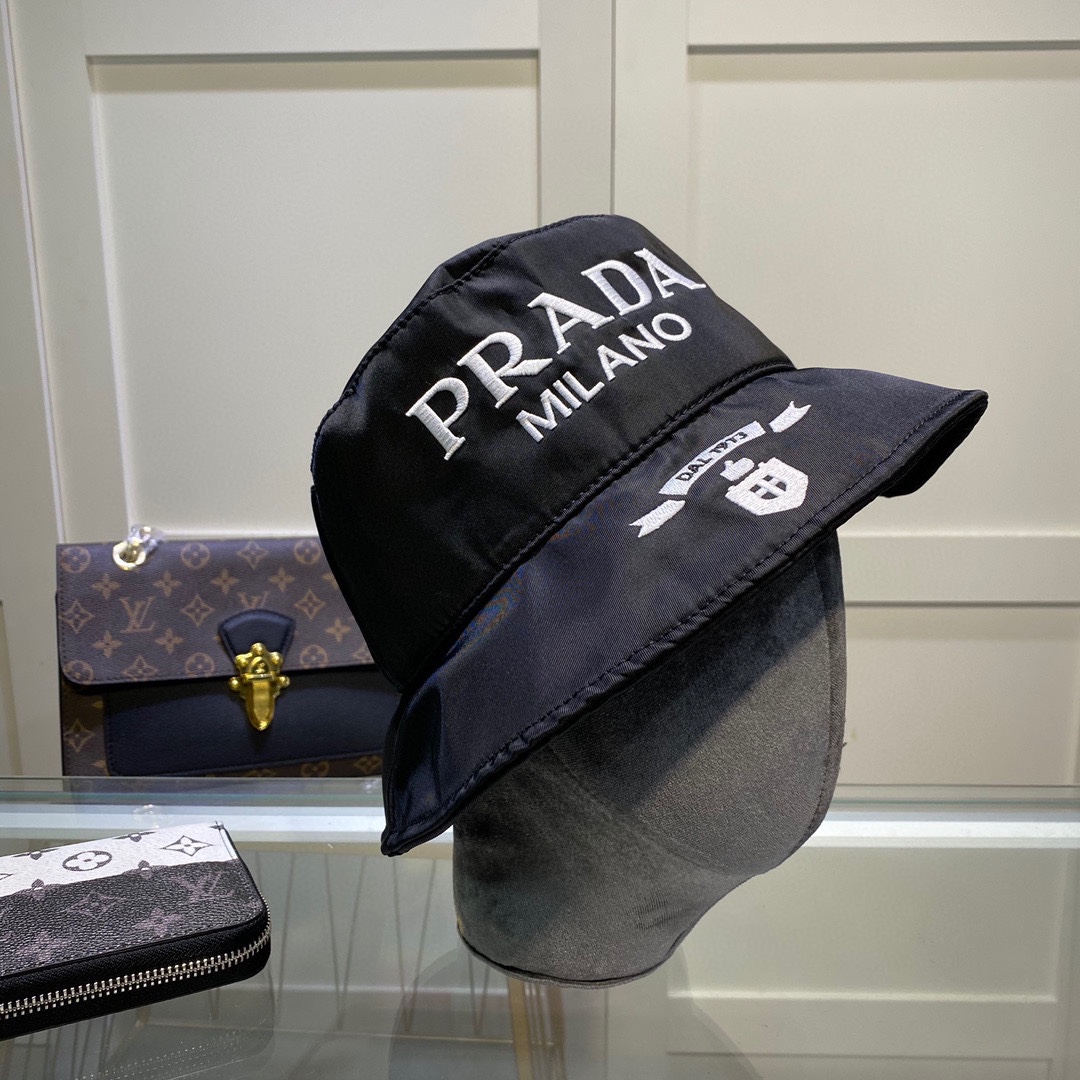 Prada Canvas Bucket Hat - DopestKickz