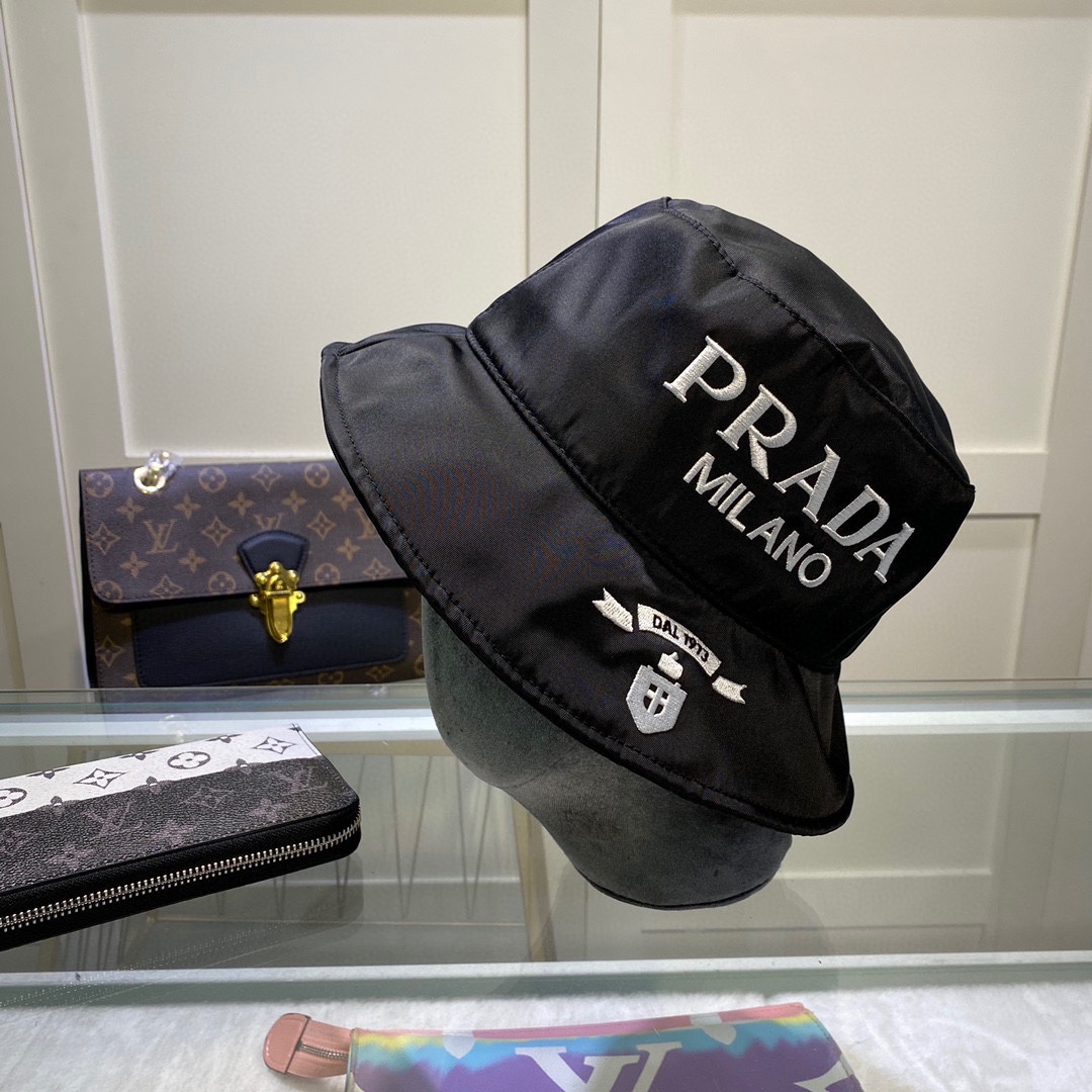 Prada Canvas Bucket Hat - DopestKickz
