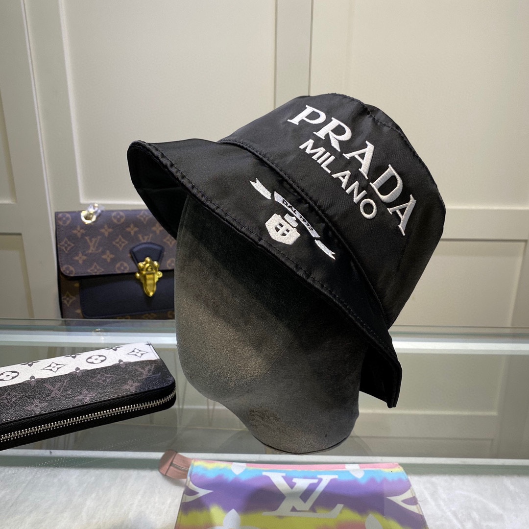 Prada Canvas Bucket Hat - DopestKickz