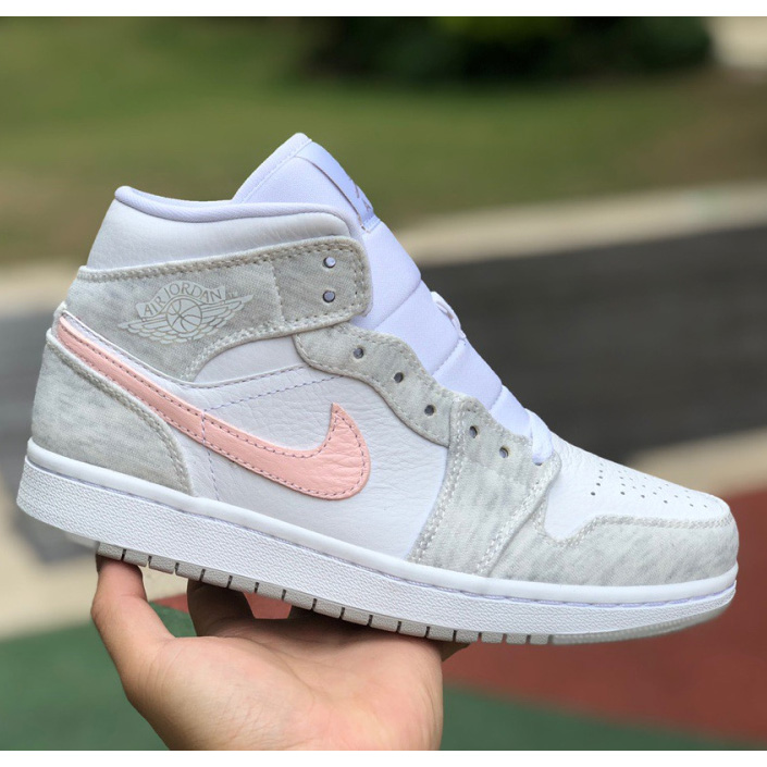 Air Jordan 1 Mid SE AJ1 'Light Iron Ore' Middle Top Sneaker  DN4045-001 - DopestKickz