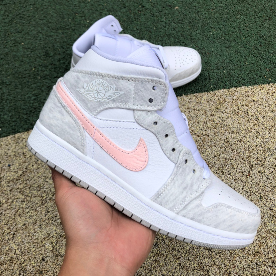 Air Jordan 1 Mid SE AJ1 'Light Iron Ore' Middle Top Sneaker  DN4045-001 - DopestKickz