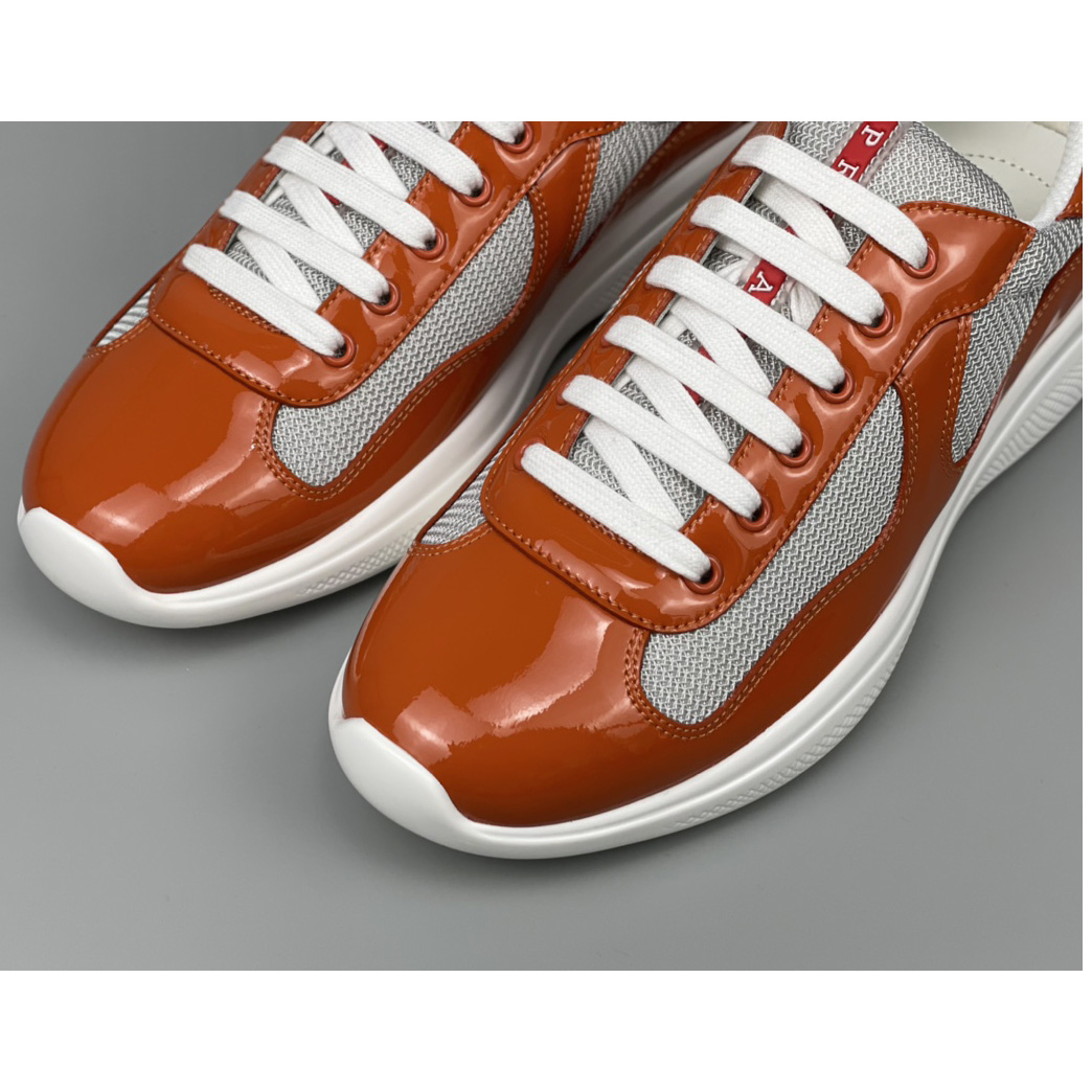 Prada Male America's Cup Sneaker In Orange(upon uk size) - DopestKickz