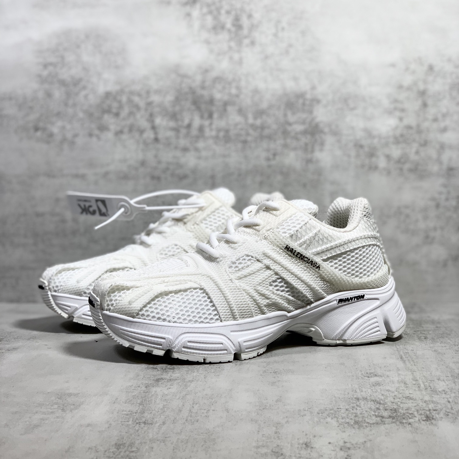 Balenciaga Men's Phantom Sneaker Washed In White - DopestKickz