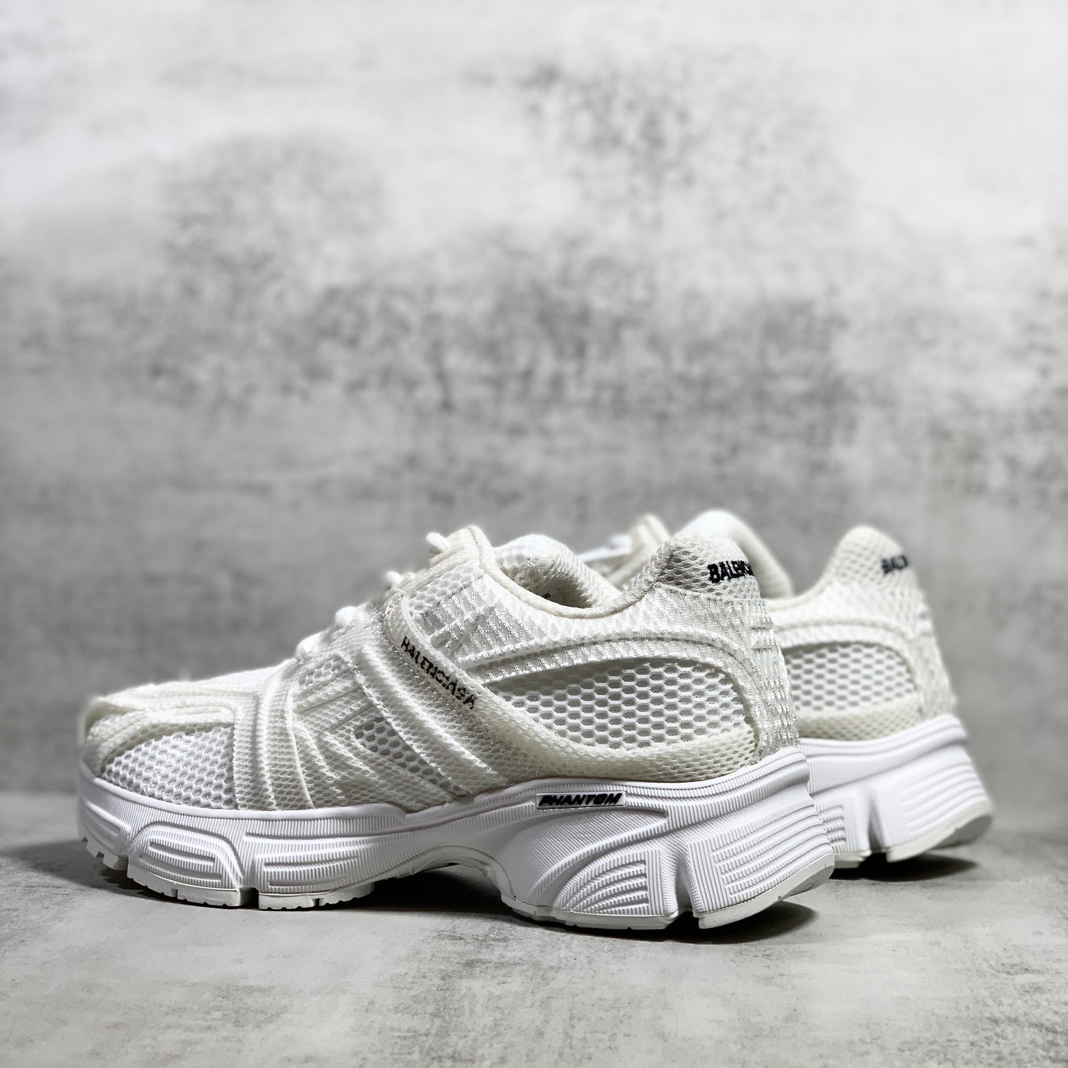 Balenciaga Men's Phantom Sneaker Washed In White - DopestKickz