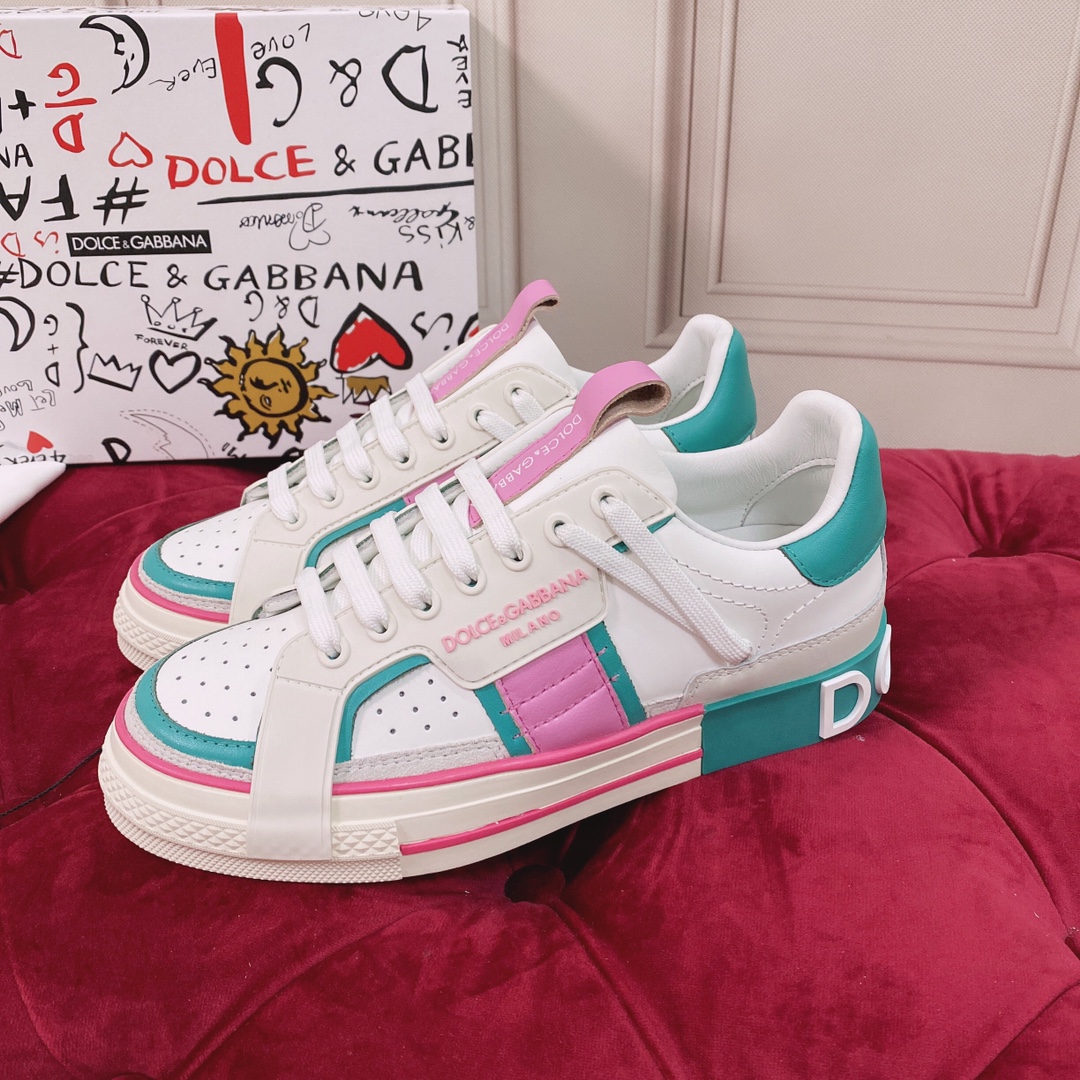 Dolce & Gabbana Mixed-Material Custom 2.Zero Sneakers - DopestKickz