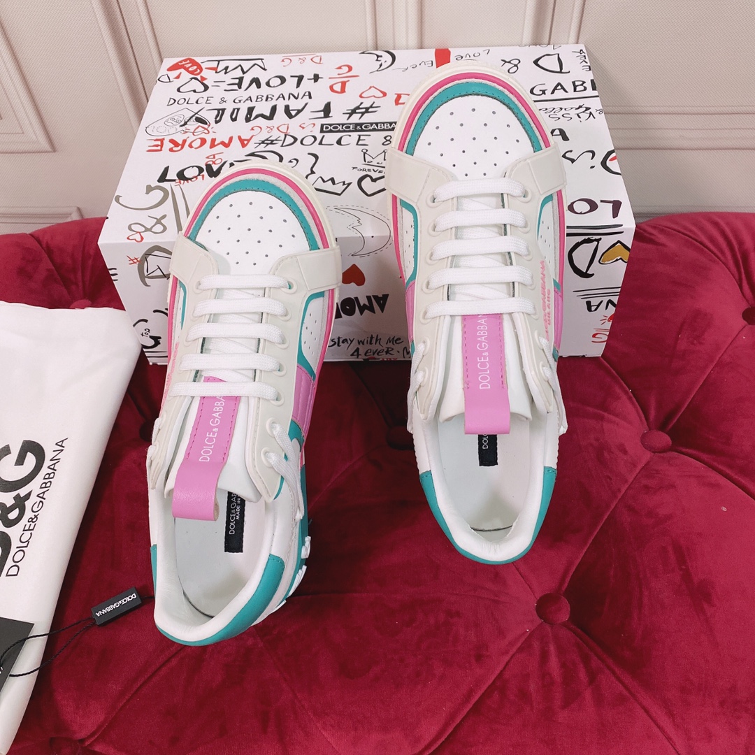 Dolce & Gabbana Mixed-Material Custom 2.Zero Sneakers - DopestKickz