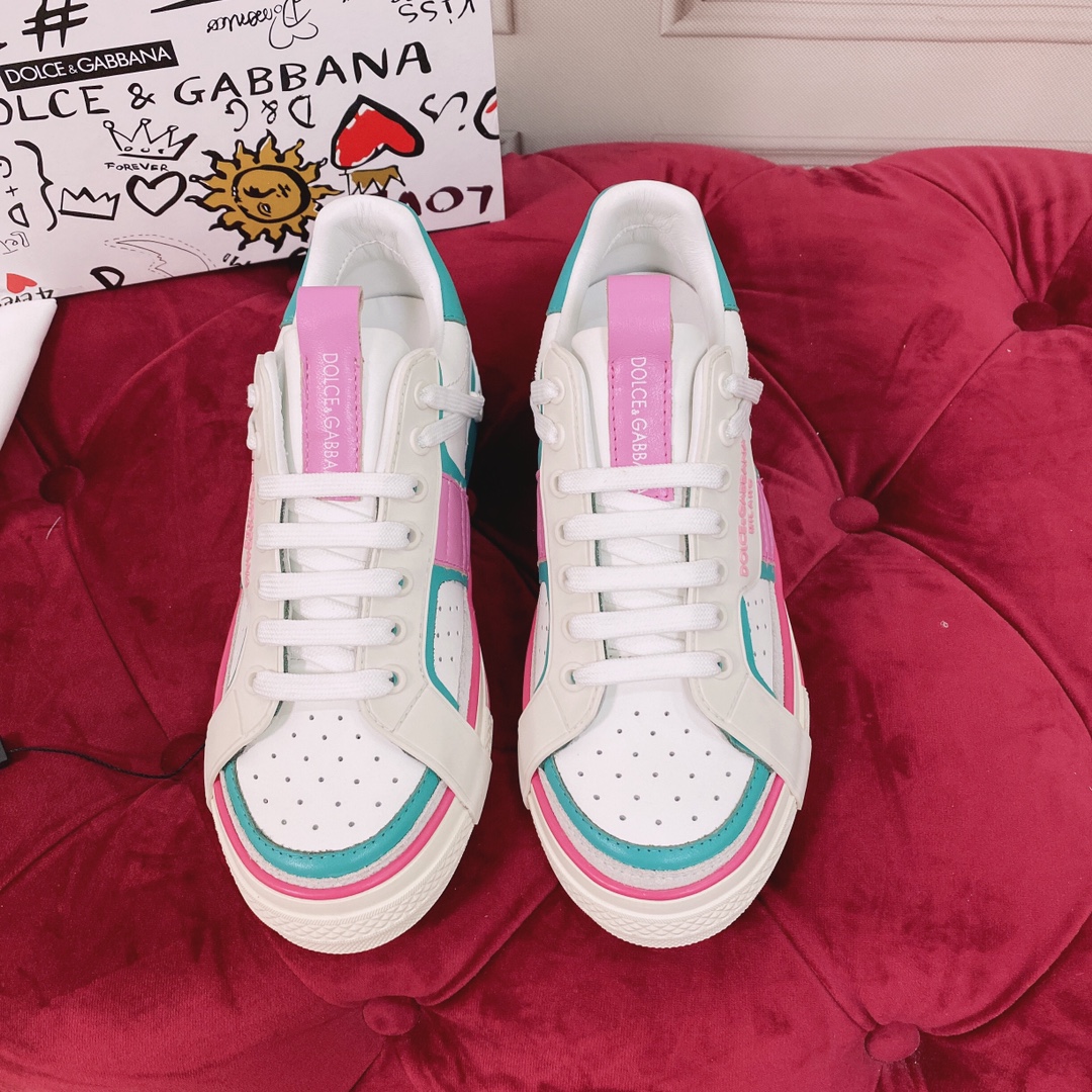 Dolce & Gabbana Mixed-Material Custom 2.Zero Sneakers - DopestKickz