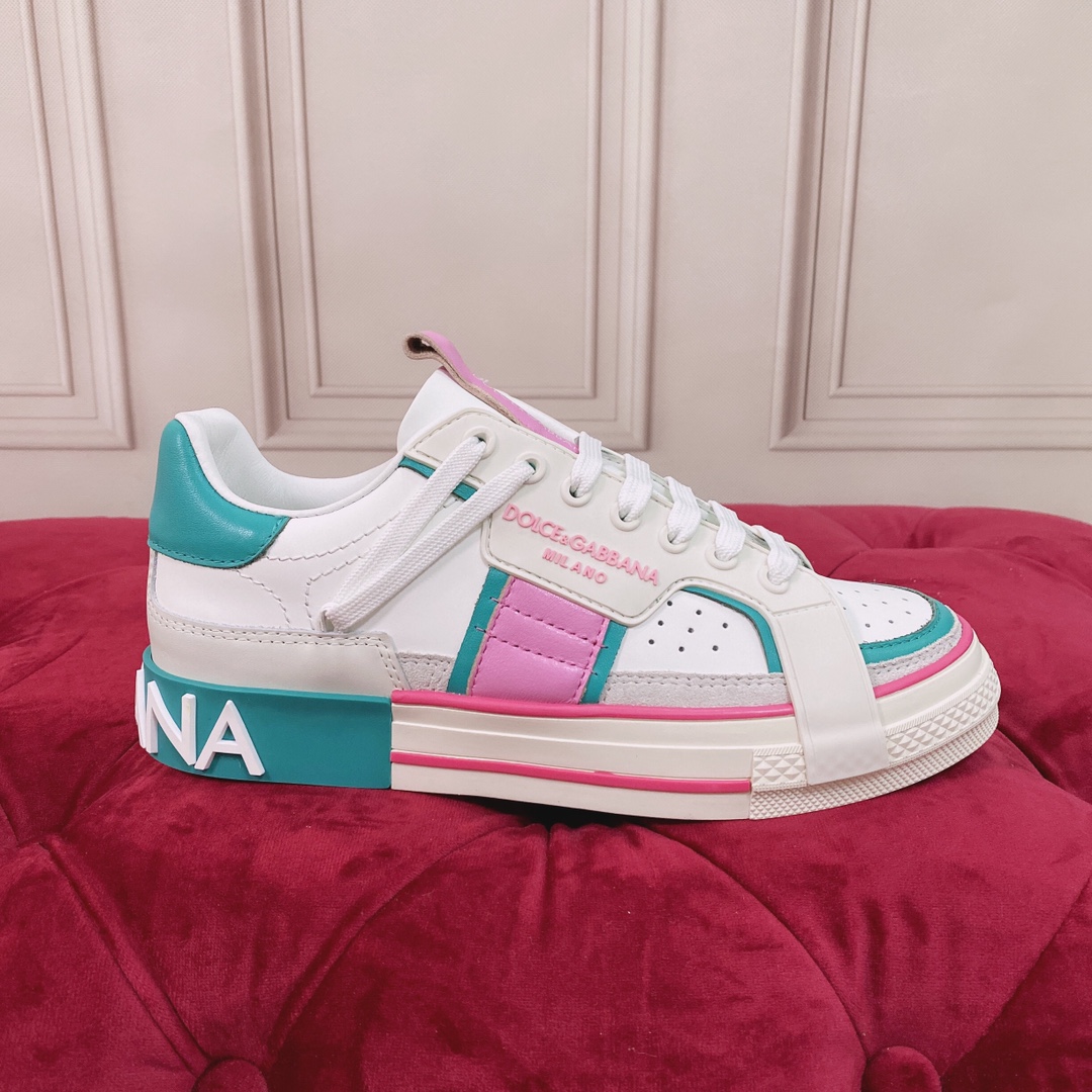 Dolce & Gabbana Mixed-Material Custom 2.Zero Sneakers - DopestKickz