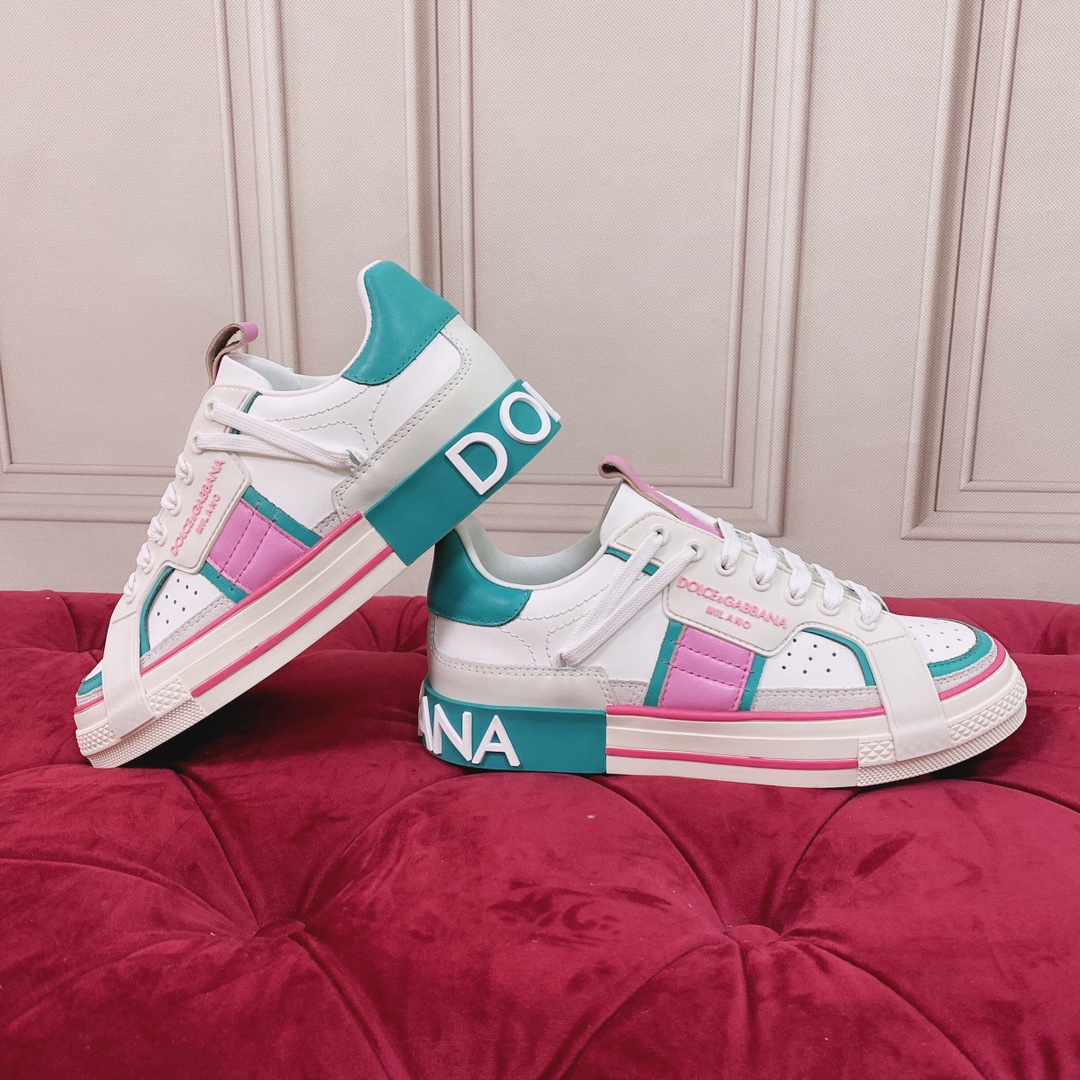 Dolce & Gabbana Mixed-Material Custom 2.Zero Sneakers - DopestKickz