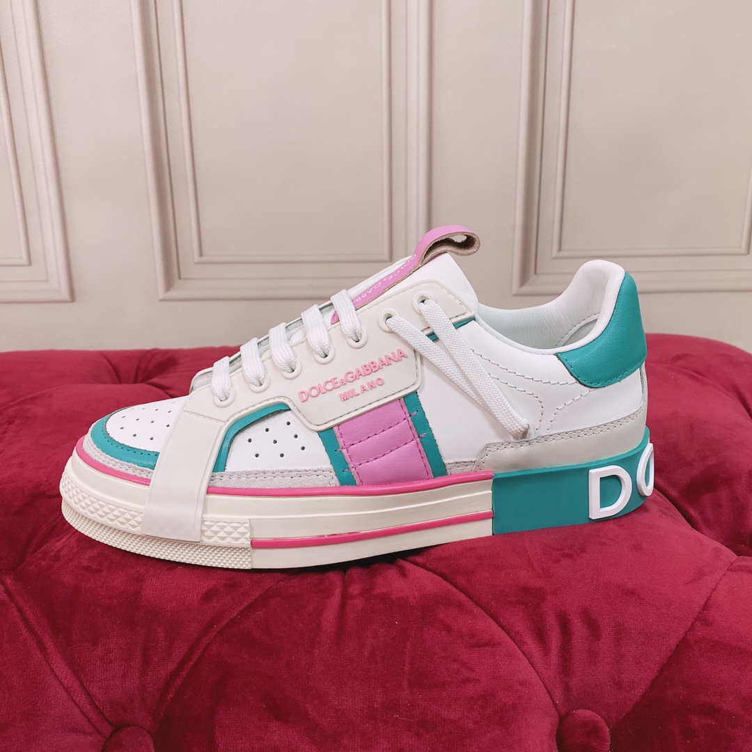 Dolce & Gabbana Mixed-Material Custom 2.Zero Sneakers - DopestKickz