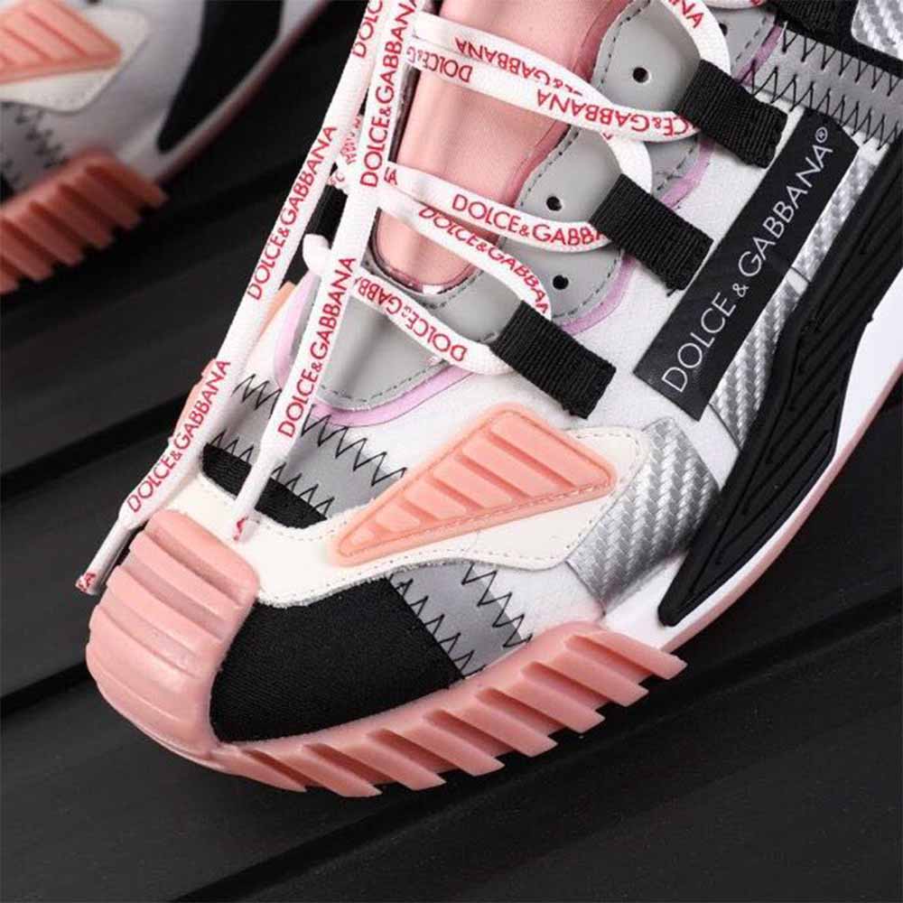 Dolce & Gabbana Black & Pink NS1 Slip-on Sneakers - DopestKickz