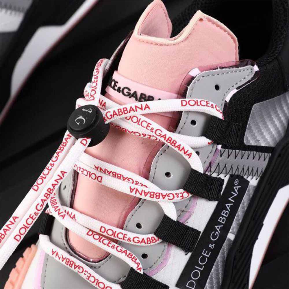 Dolce & Gabbana Black & Pink NS1 Slip-on Sneakers - DopestKickz