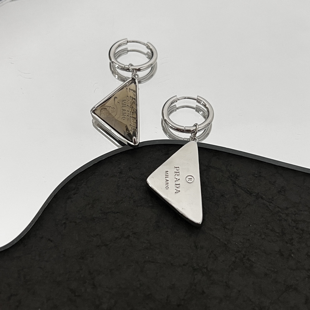 Prada Stone Jewels Pendant Earring - DopestKickz