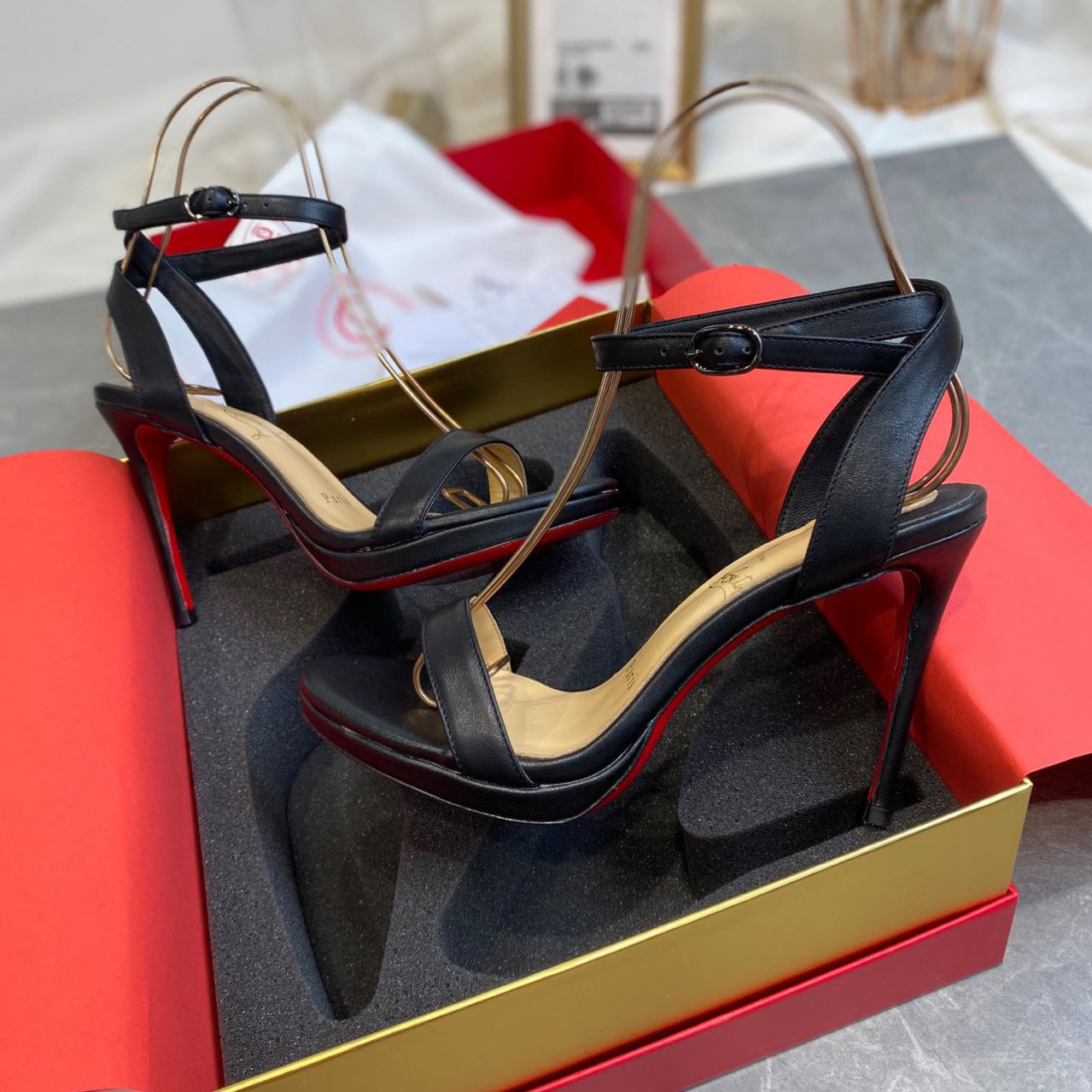 Christian Louboutin High Heeled Sandals(10cm) - DopestKickz