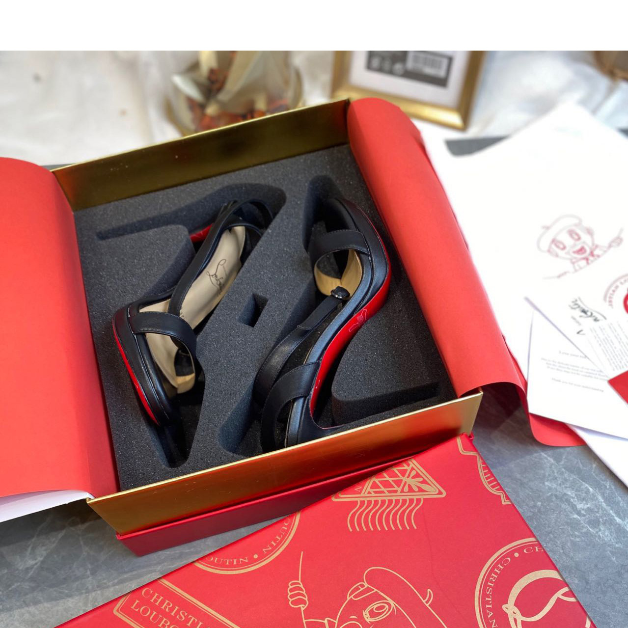 Christian Louboutin High Heeled Sandals(10cm) - DopestKickz