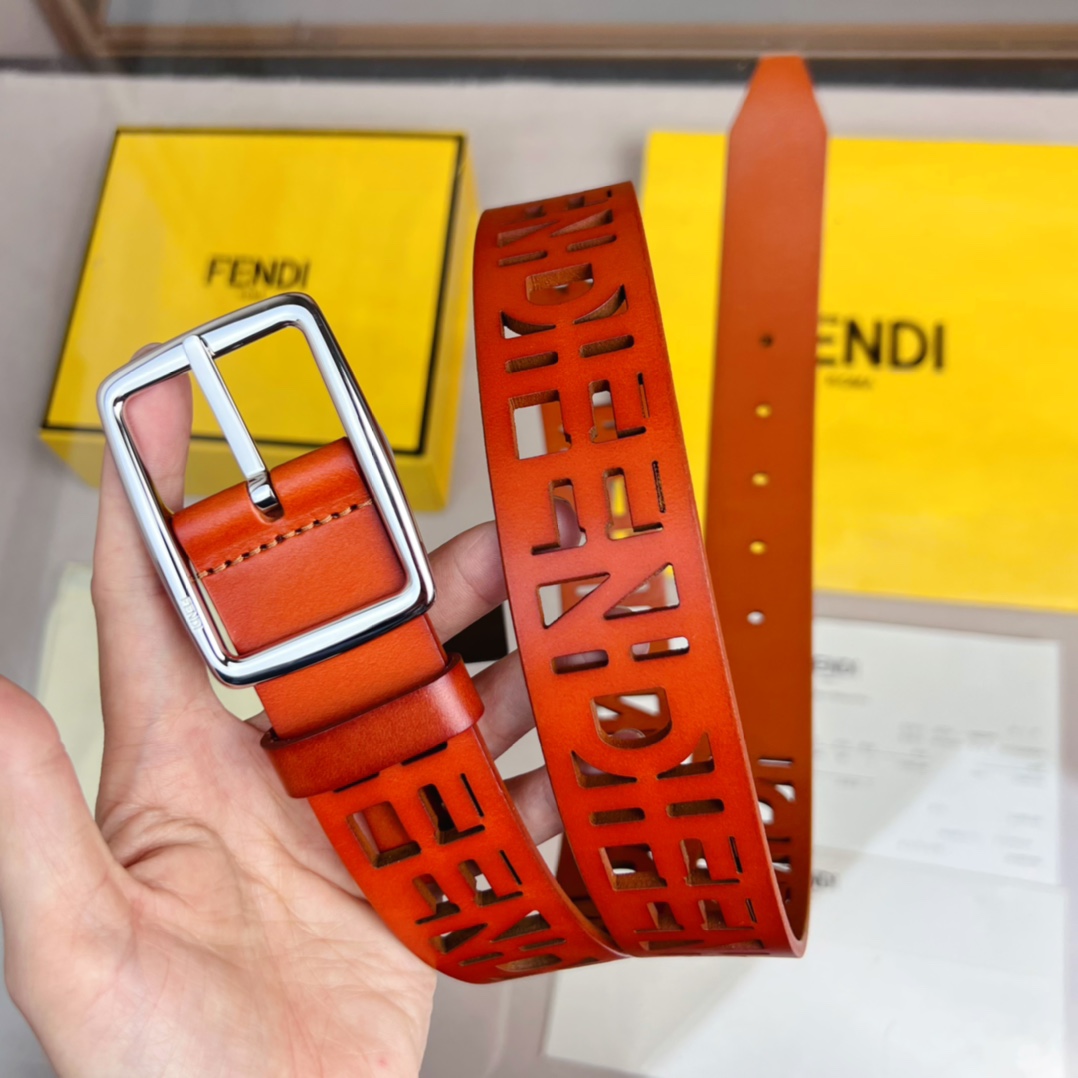 Fendi Leather Belt  - DopestKickz