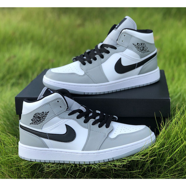 Air Jordan 1 Mid “Light Smoke Grey” Sneaker - DopestKickz