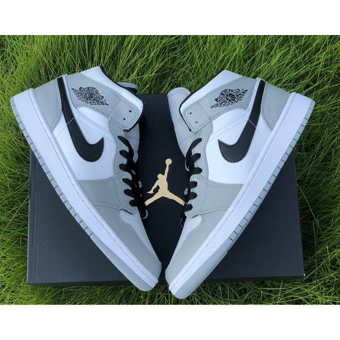 Air Jordan 1 Mid “Light Smoke Grey” Sneaker - DopestKickz