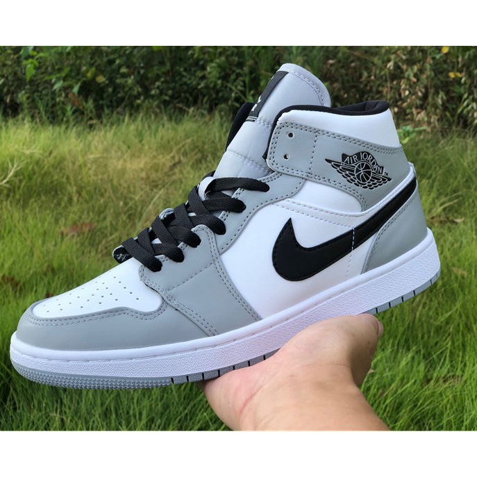 Air Jordan 1 Mid “Light Smoke Grey” Sneaker - DopestKickz